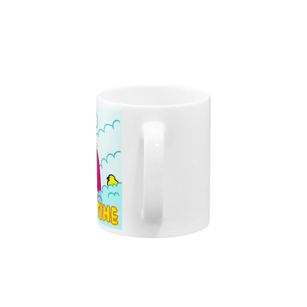 フトンナメクジの入浴中 - BATHTIME Mug :handle