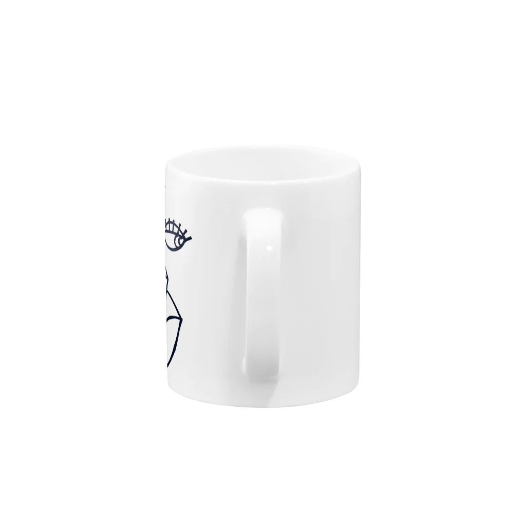 P_ROCKのリップシャドー Mug :handle