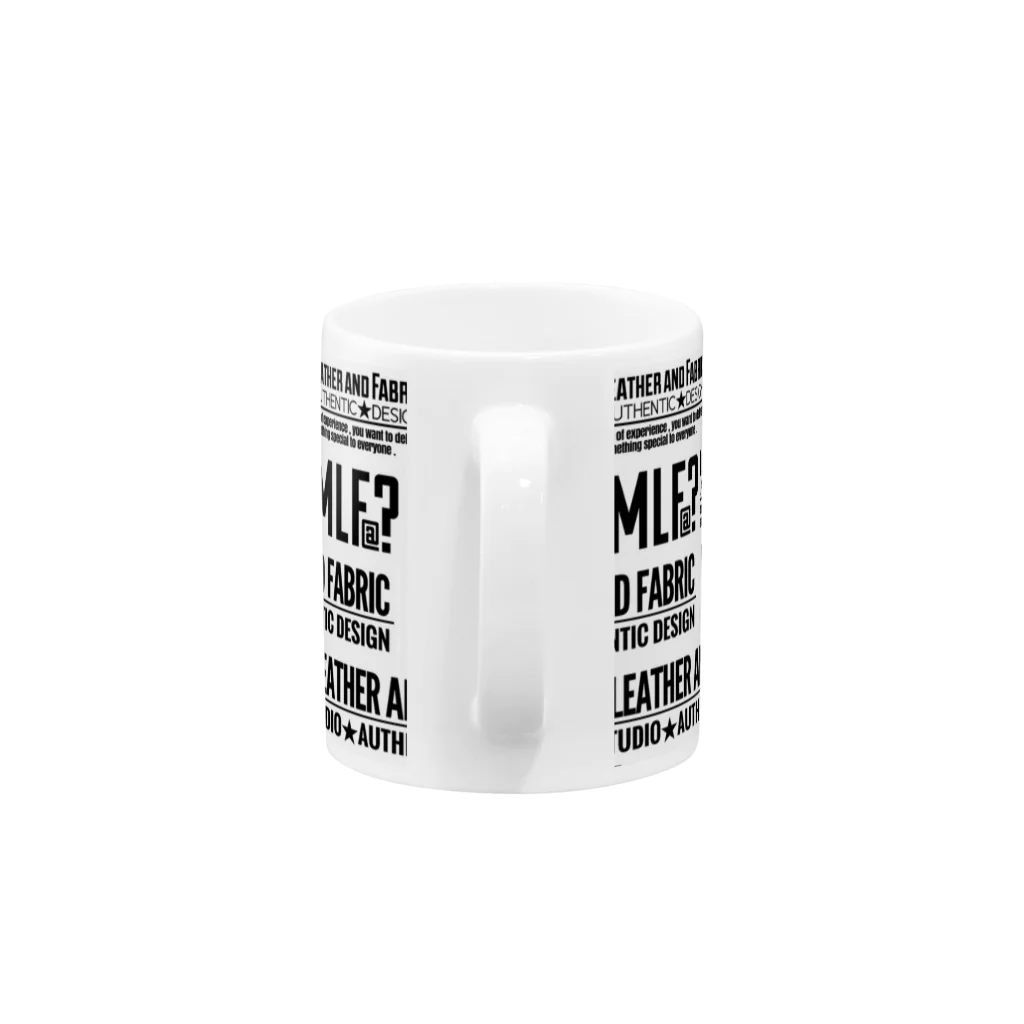 MLF@? Original Goods ShopのMLF@?モノグラム/white マグカップの取っ手の部分