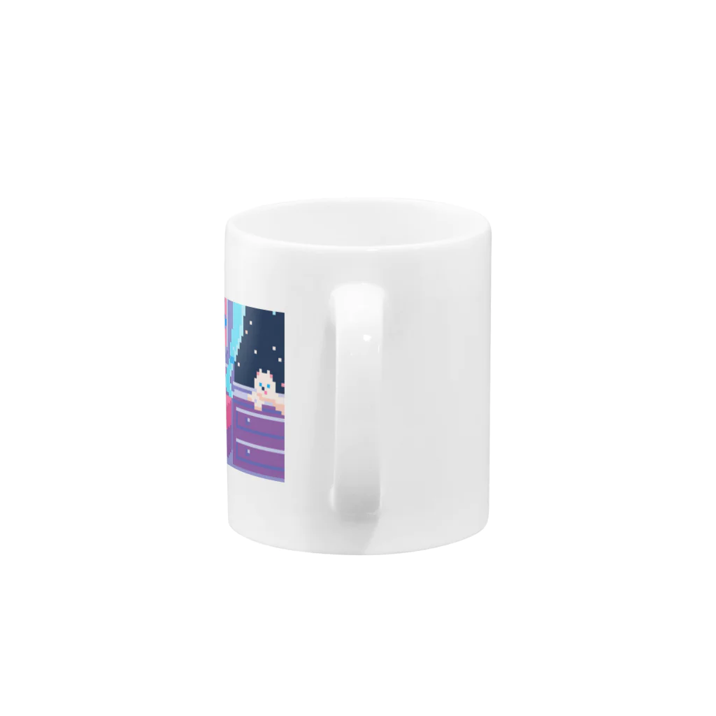 にゅのよるのかぜ Mug :handle