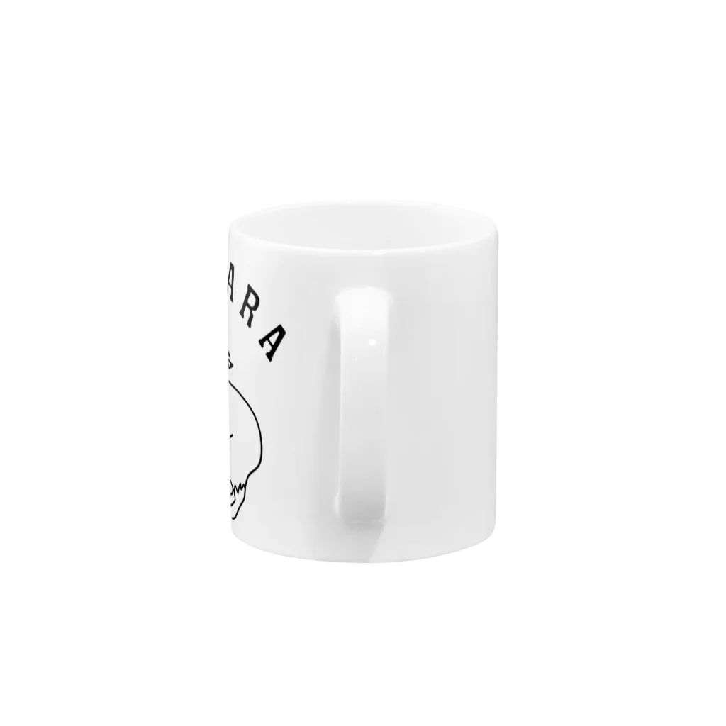 Aliviostaのカピバラ 動物イラスト アーチロゴ Mug :handle