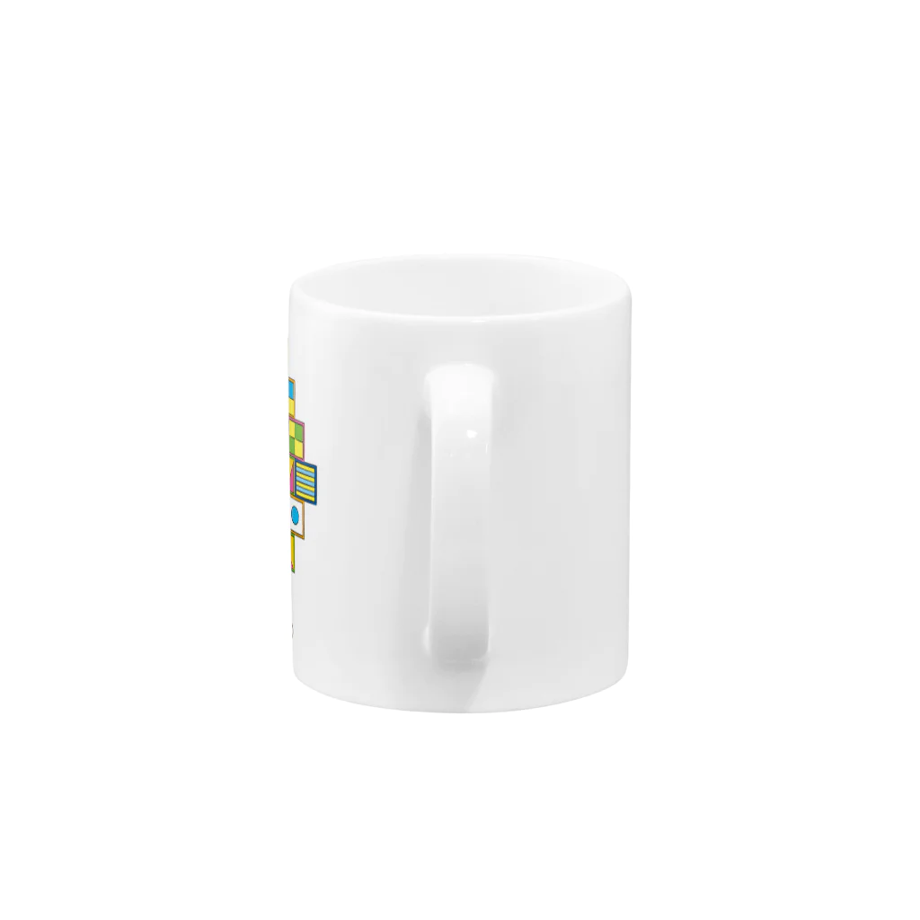 SHUJI OZAWAのカラーボックスを沢山持っている人 Mug :handle