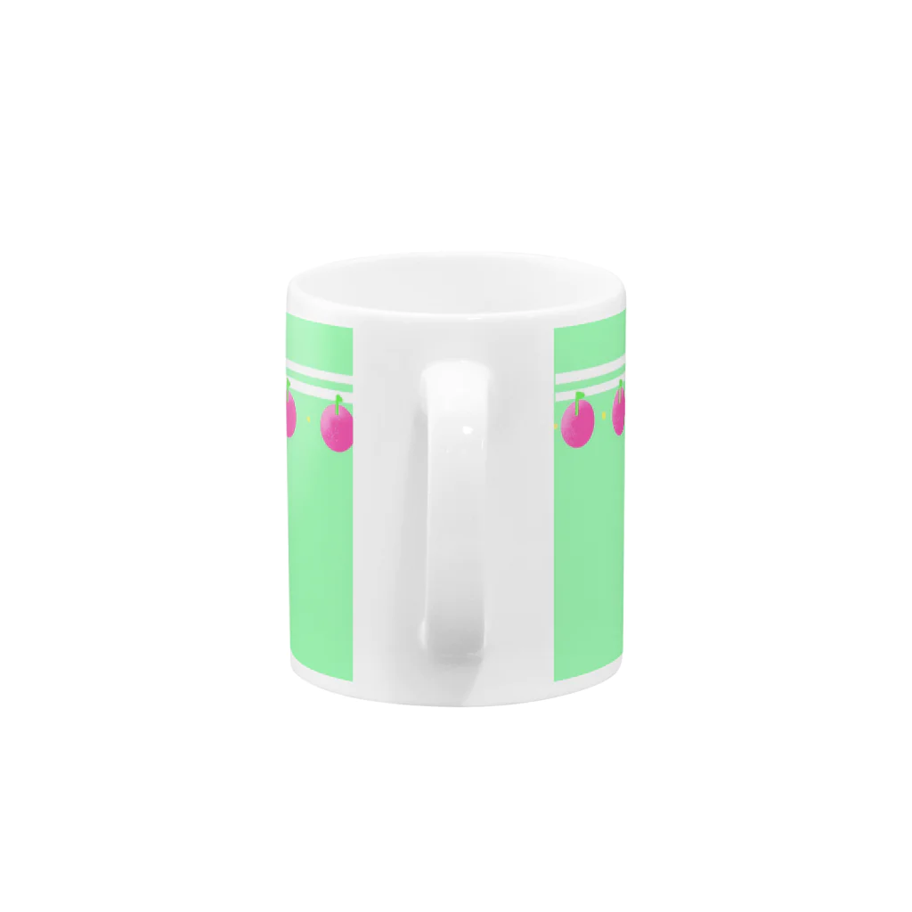 jungoのりんご Mug :handle