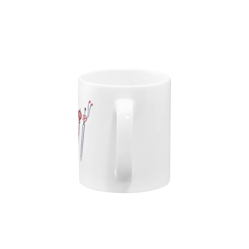 IZANAMI by Akane Yabushitaの【日本レトロ#04】かんざし Mug :handle