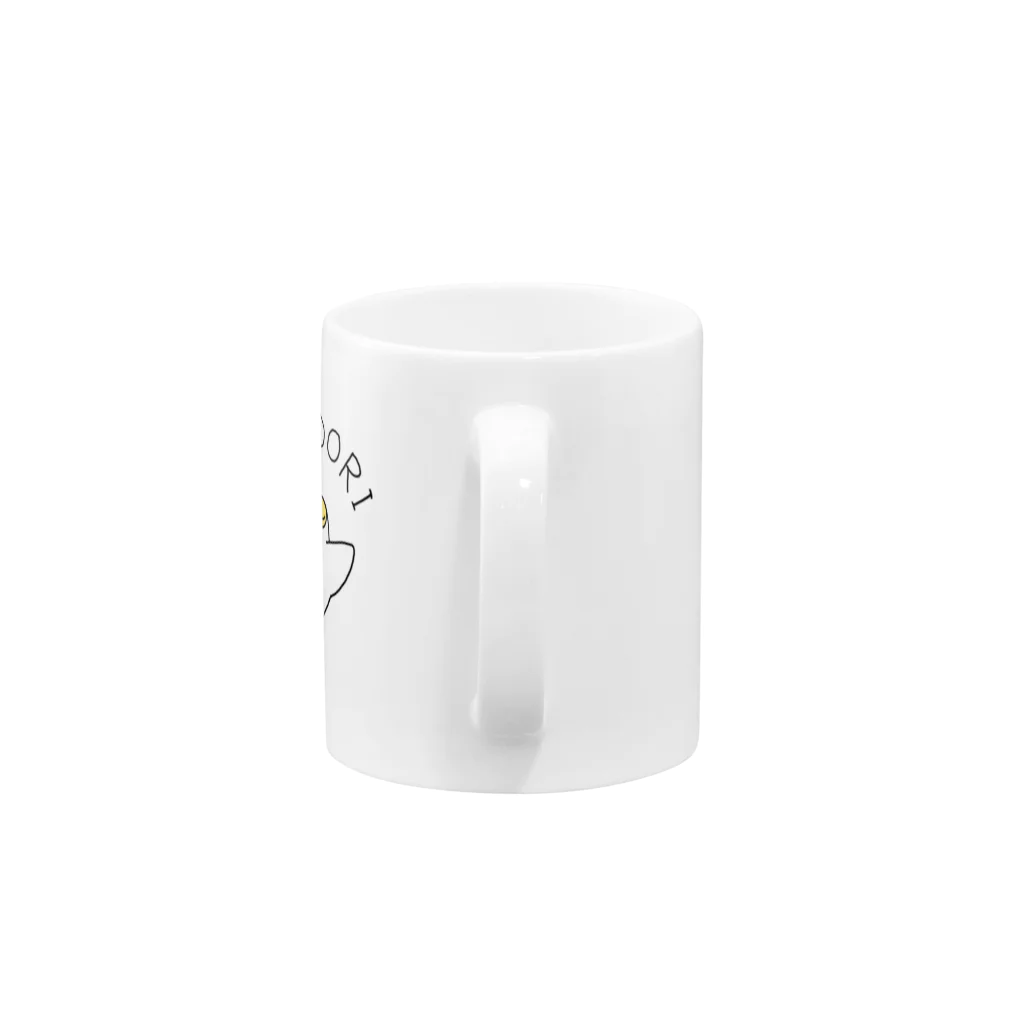 オリエンタルかたつむりのPOM・DORI 影なし Mug :handle