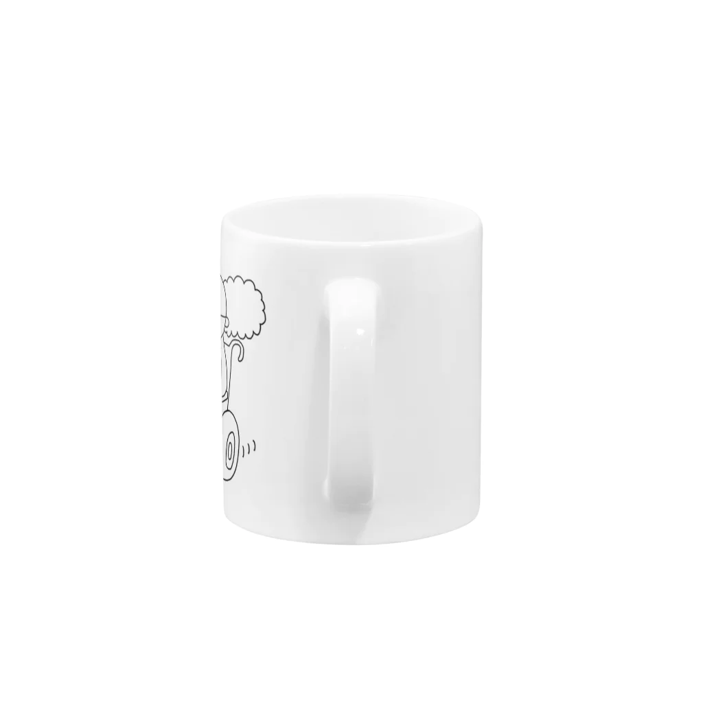 abott & costelloのアフロ家族：爺 Mug :handle