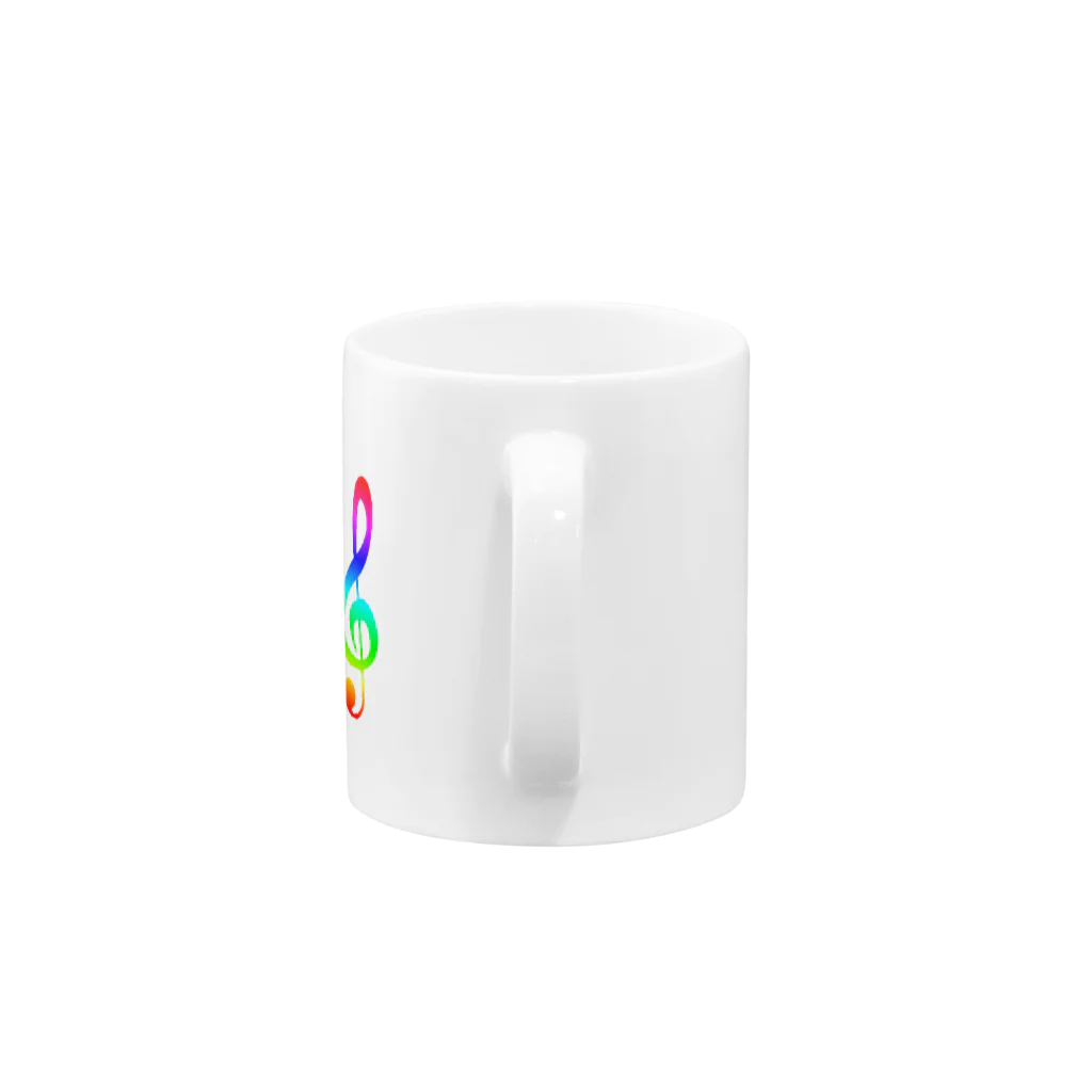 KORGのト音記号　カラフル Mug :handle