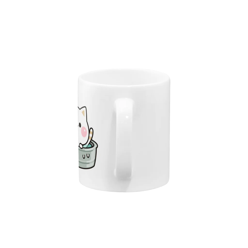 DECORの気づかいのできるネコ　夏ver. Mug :handle