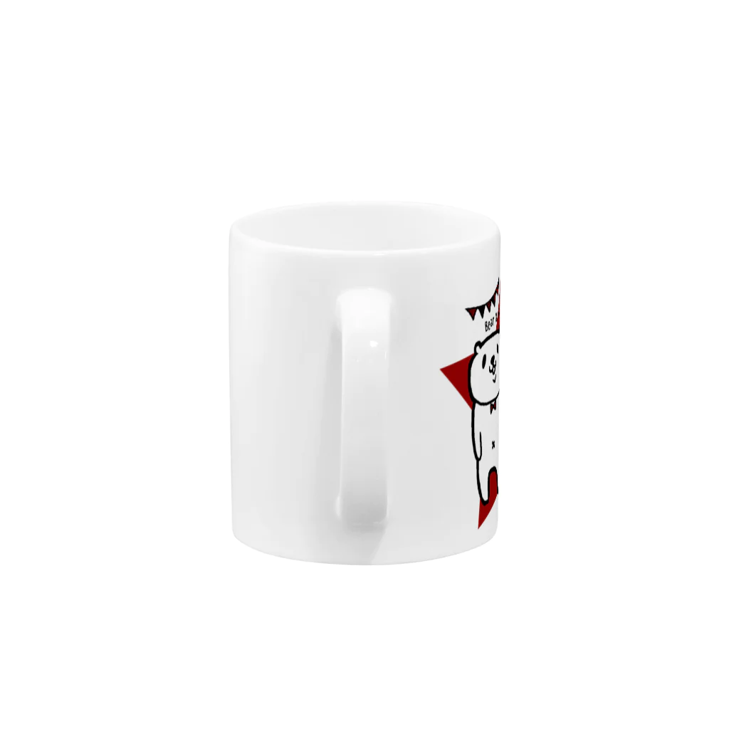 しあわせの黄色いクマのくまとうさぎ Mug :handle