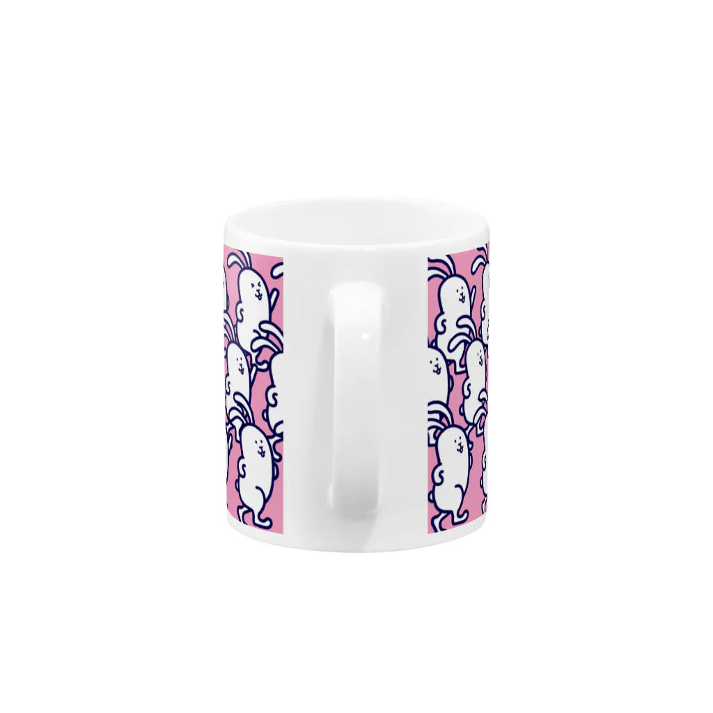 usamiyosioのうさみよしお「駆けつけろ」 Mug :handle