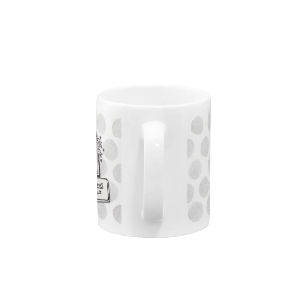 KOTCHIの架空の本ロゴ みずたま Mug :handle