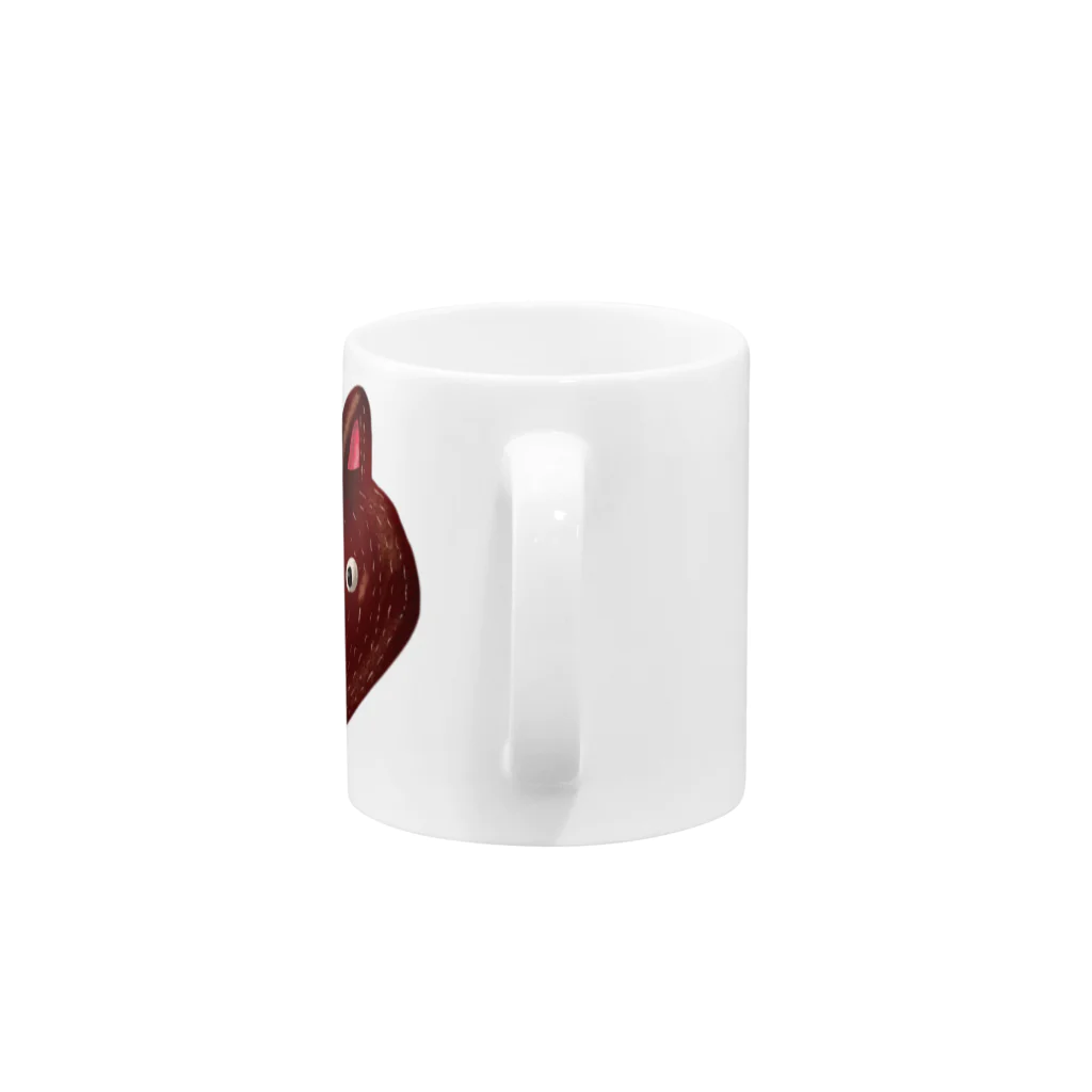 Tania NobukovskiのHEY BEAR FACE Mug :handle