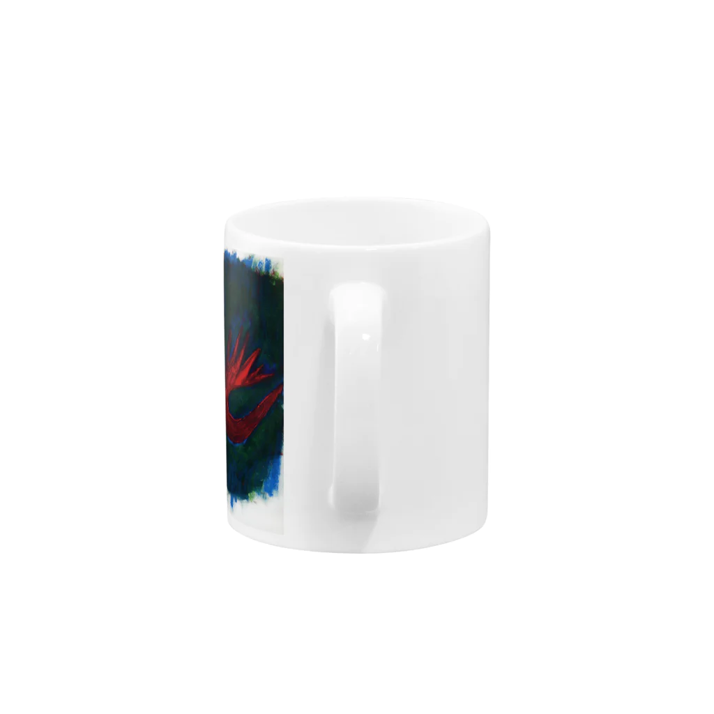 IllustCodeのRed Bird Mug :handle