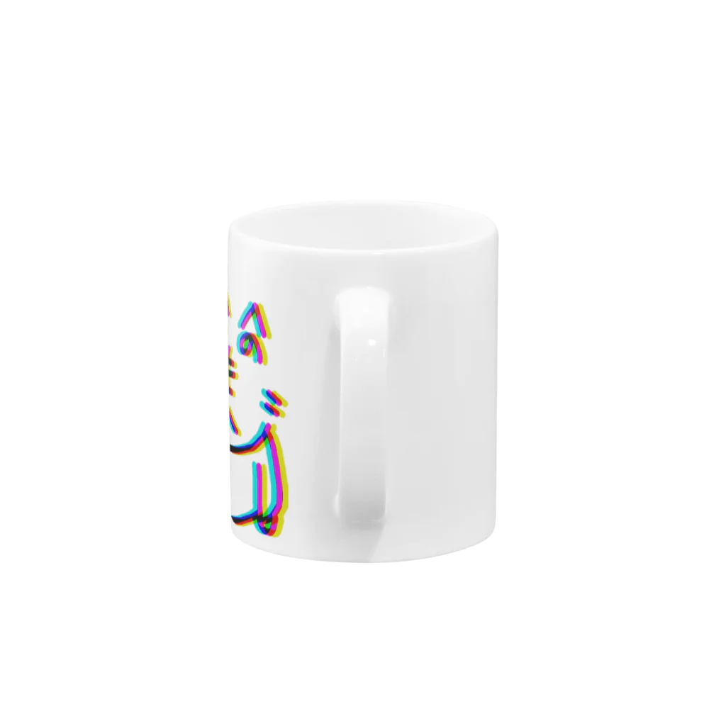 もへじくんグッズのお店。のもへじくん3D Mug :handle