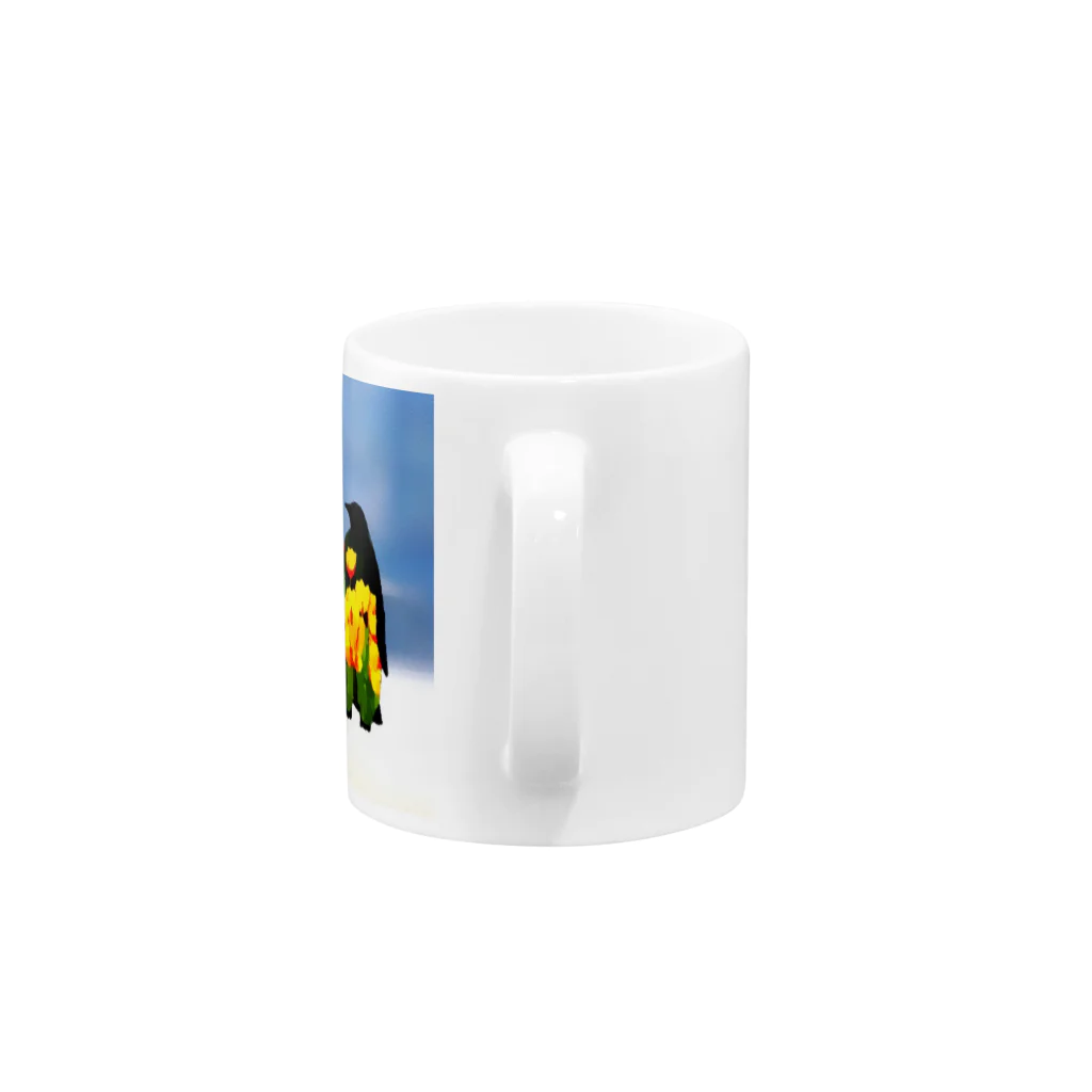 さむろのmemory penguins (beach) Mug :handle