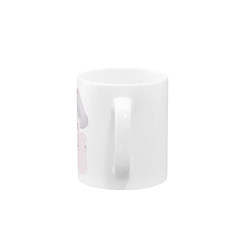 びすけの言わぬが花 Mug :handle