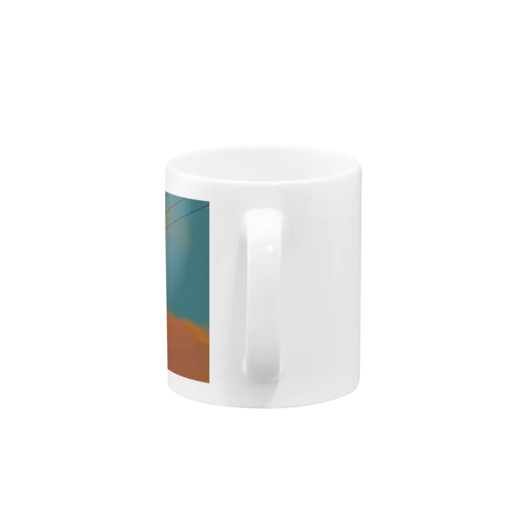 neko_3913の夕雲 Mug :handle