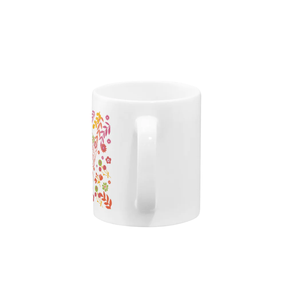 かすみ草の乙女の花占い Mug :handle