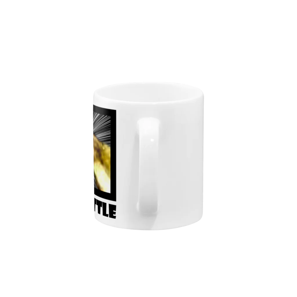 ハサムのサルカニバトル Mug :handle