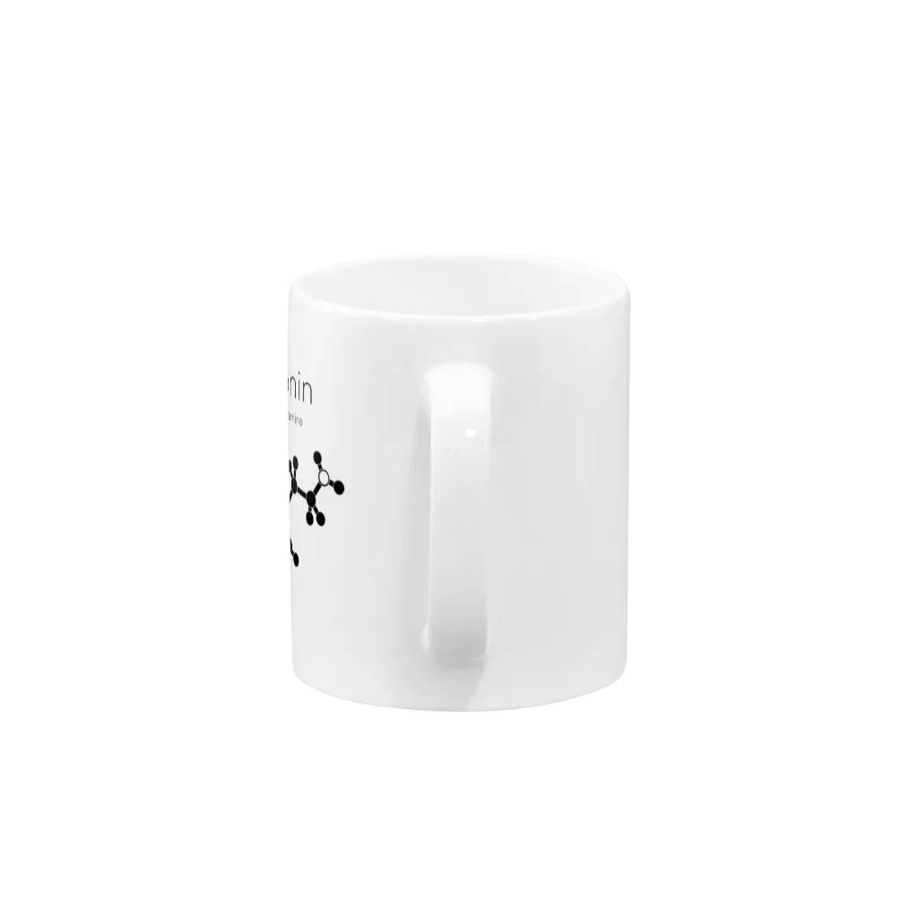 st_drop_laboratoryのセロトニンの化学構造式 Mug :handle