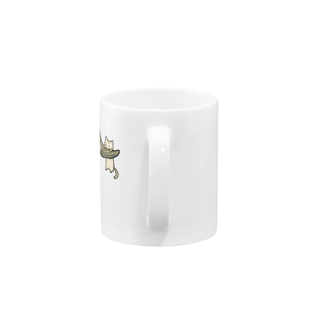 meteorのマグロと子猫 Mug :handle