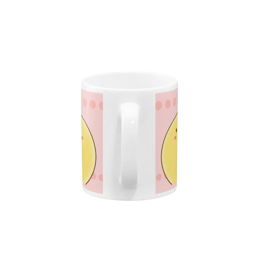 さぼのひよこ(ピンク) Mug :handle