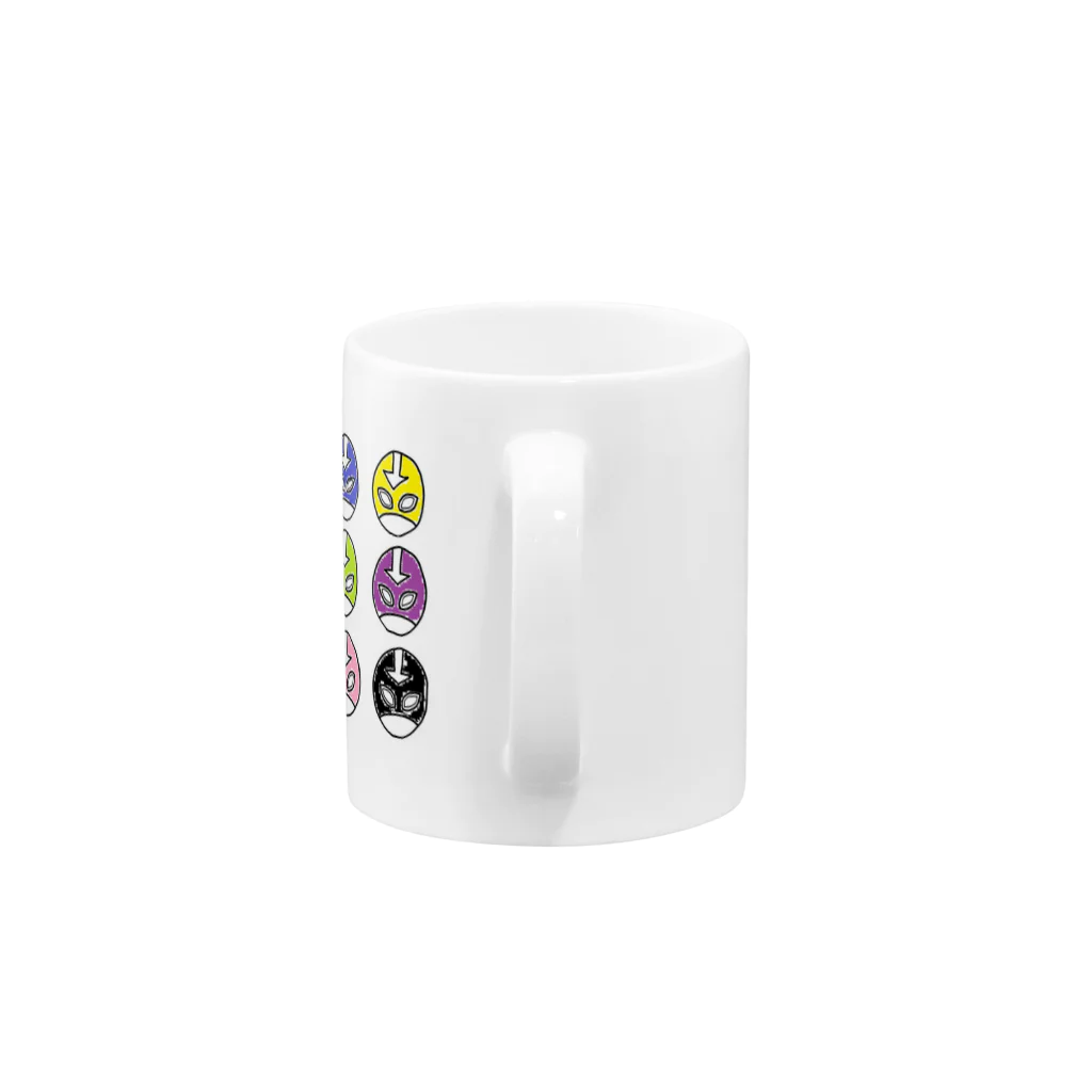 とろりんのらくがきマスク Mug :handle