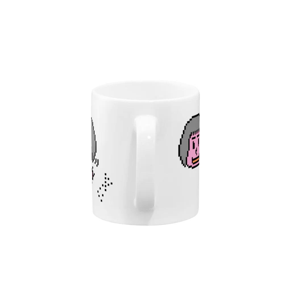 甘津 さえ（Amatsu Sae）のイタダキマースクン（灰） Mug :handle