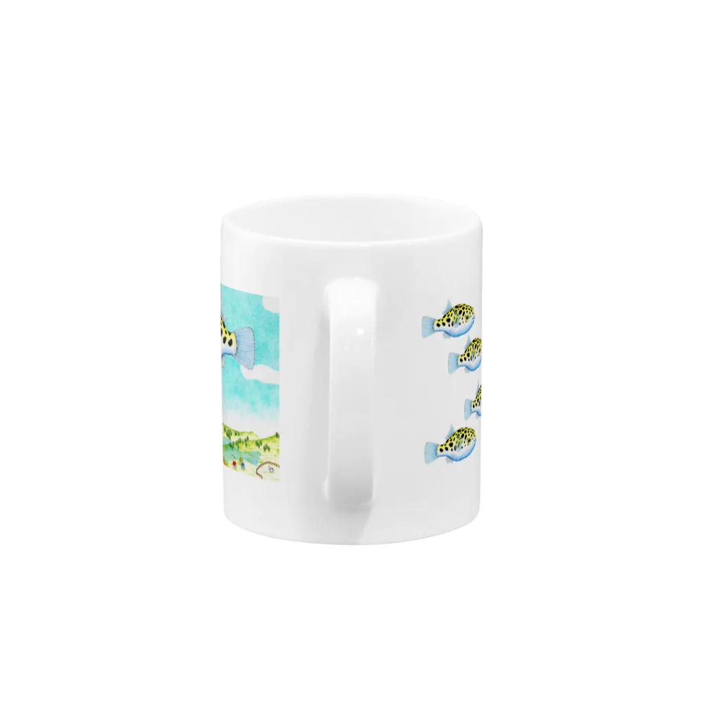 ソラフグ屋のソラフグ Mug :handle