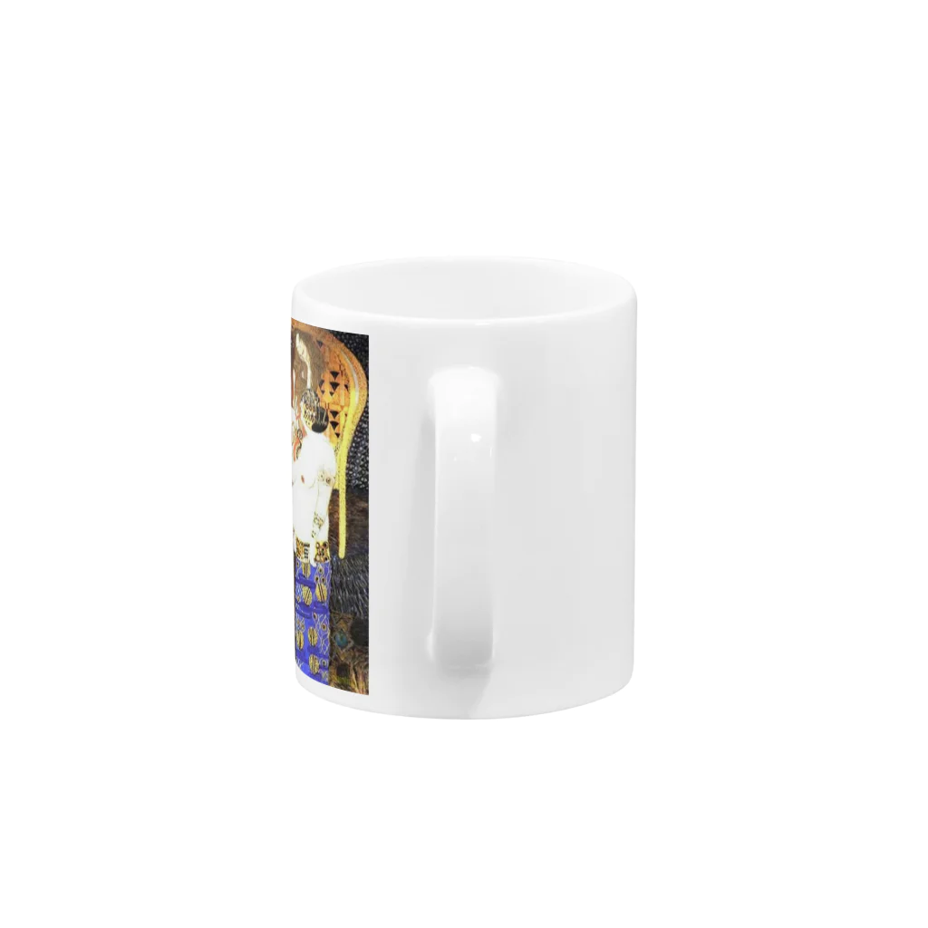 Art Baseのグスタフ・クリムト / 1902 /The Beethoven Frieze: The Hostile Powers. Left part, detail / Gustav Klimt Mug :handle