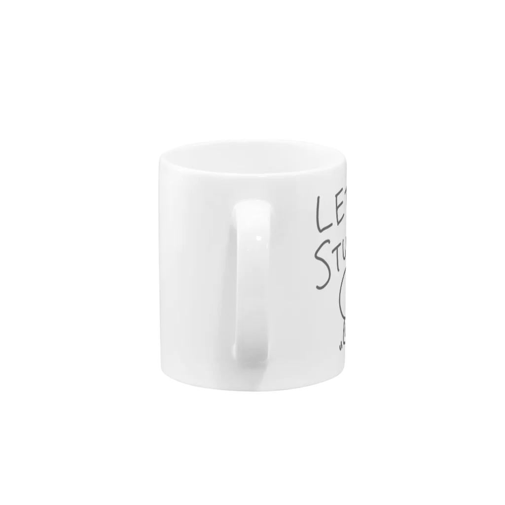 まだ生き物の部屋のLET’S STUDY Mug :handle