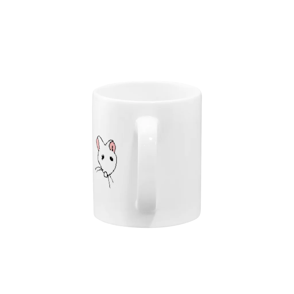 美味い安い早いの三匹のおよね Mug :handle