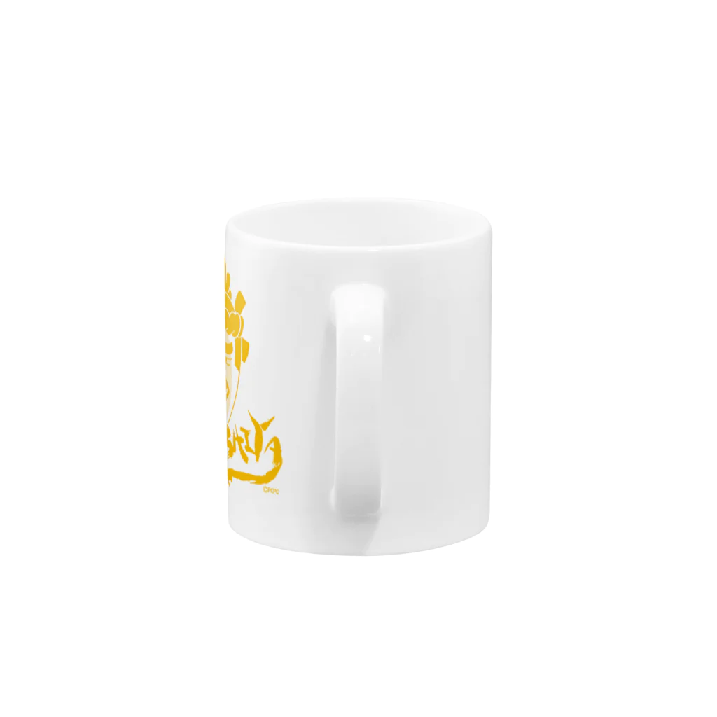 博多明太！ぴりからこちゃん公式グッズストアの鶏皮大将 Mug :handle