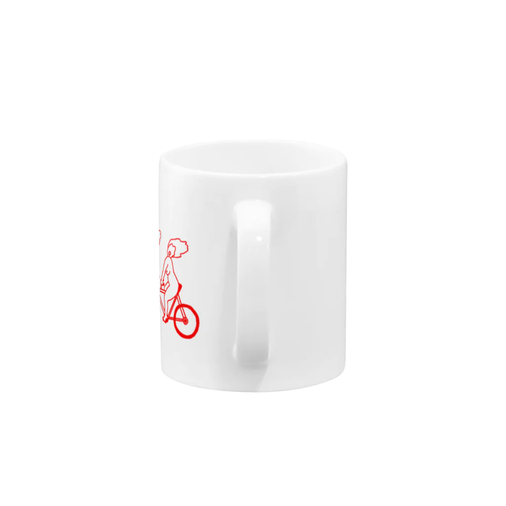 monCheriのタンデムRED Mug :handle