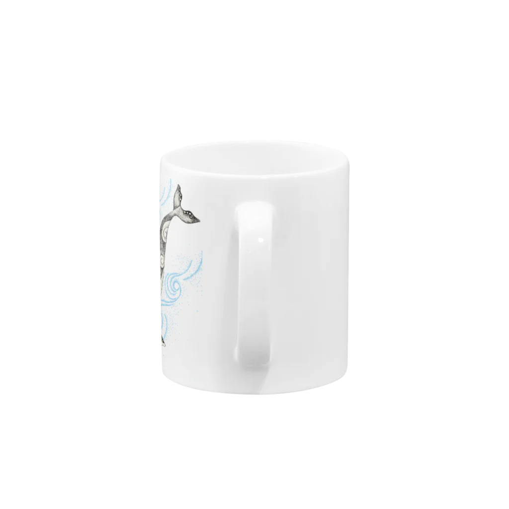 ©hey hachiのクジラ Mug :handle