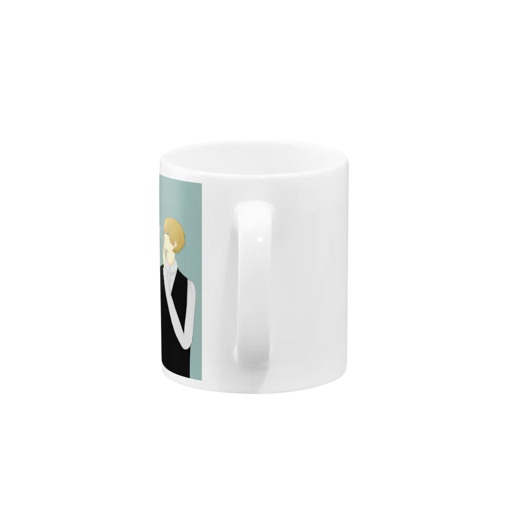 ハイネのたばこ Mug :handle