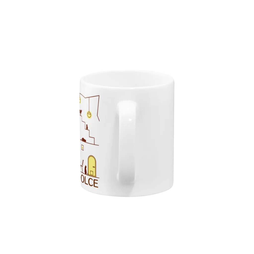 HoneyMelt のCAT HOUSE Mug :handle