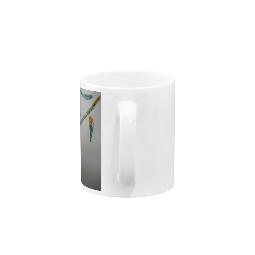 絵描きのまゆんのデザインの一輪の花 Mug :handle