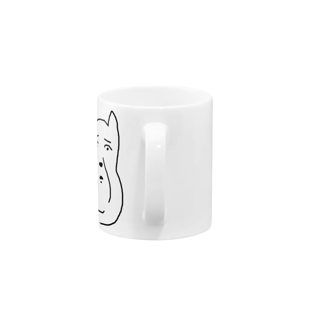 うにちゃんかわいいのうにちゃんのくまちゃん Mug :handle