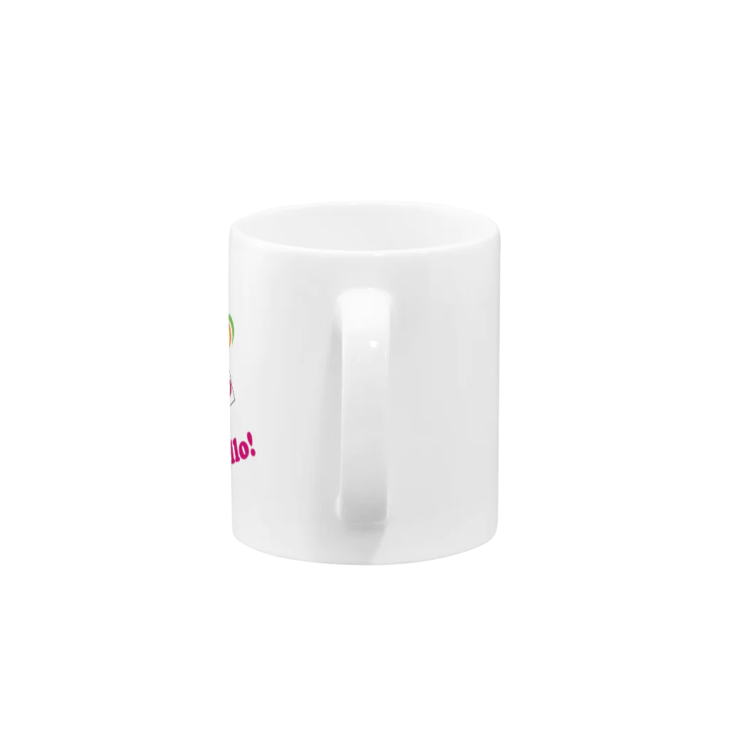 ジルトチッチのデザインボックスのHellow! ビザコだよん！ Mug :handle