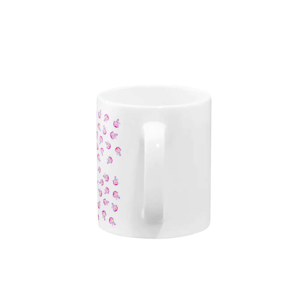 charlolのLove charlie  ピンク Mug :handle