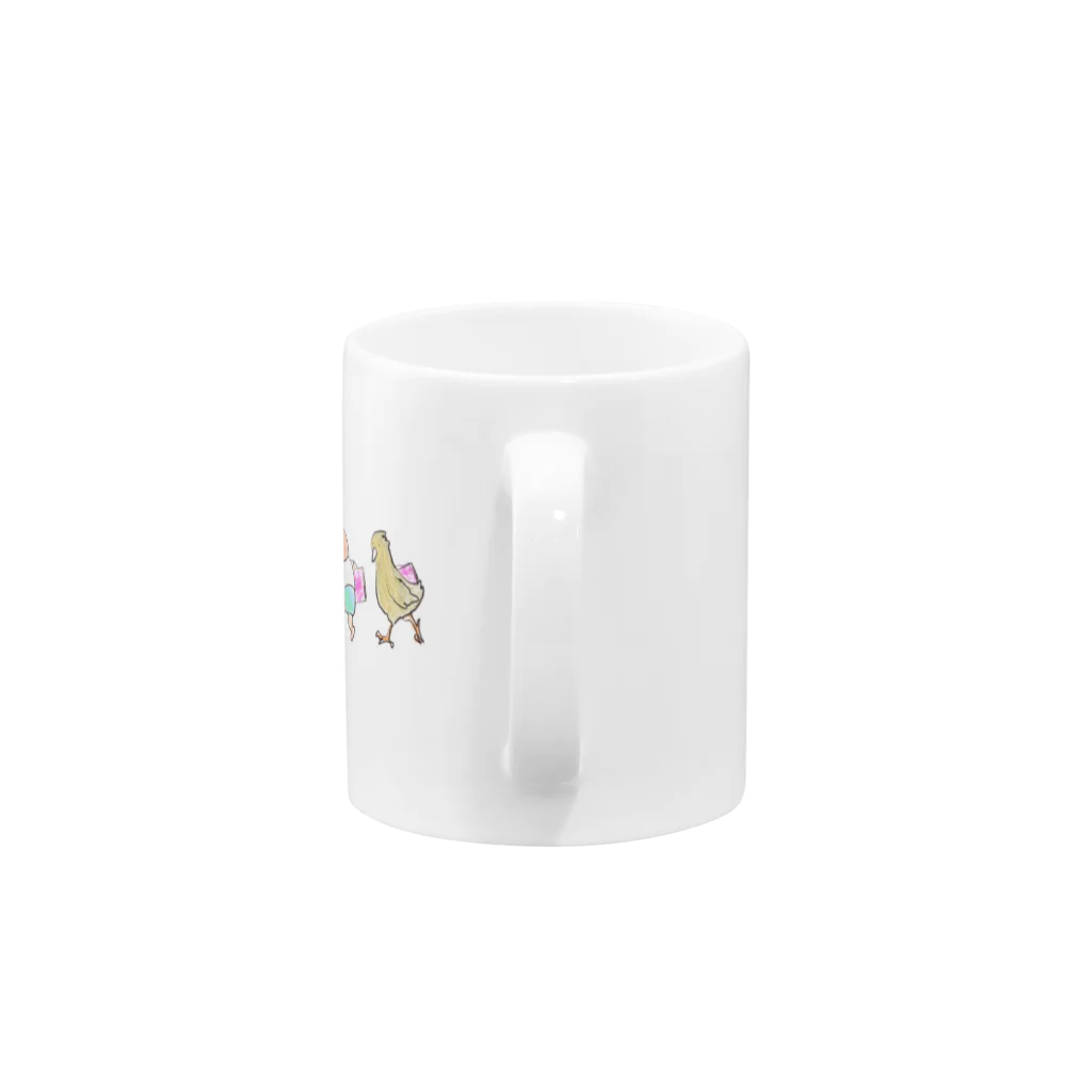 金属珈琲店のいつも絵本と一緒 Mug :handle