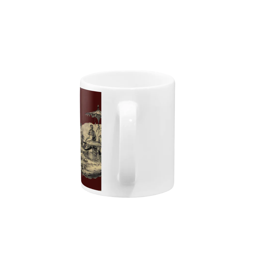 J. Jeffery Print Galleryのトワルドジュイ Toile de Jouy Mug :handle