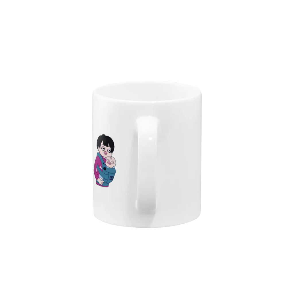 and mick designのプイちゃんとピー助 Mug :handle