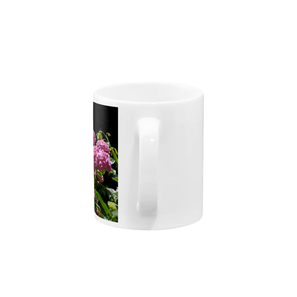 hikagemonoの赤い紫陽花 Mug :handle