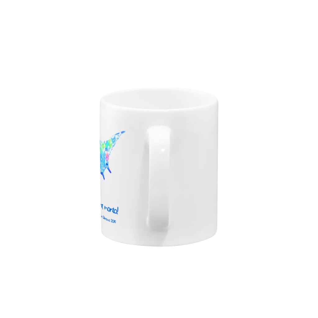 bimakoのお店のFlying manta Travel in Okinawa 2019 Mug :handle