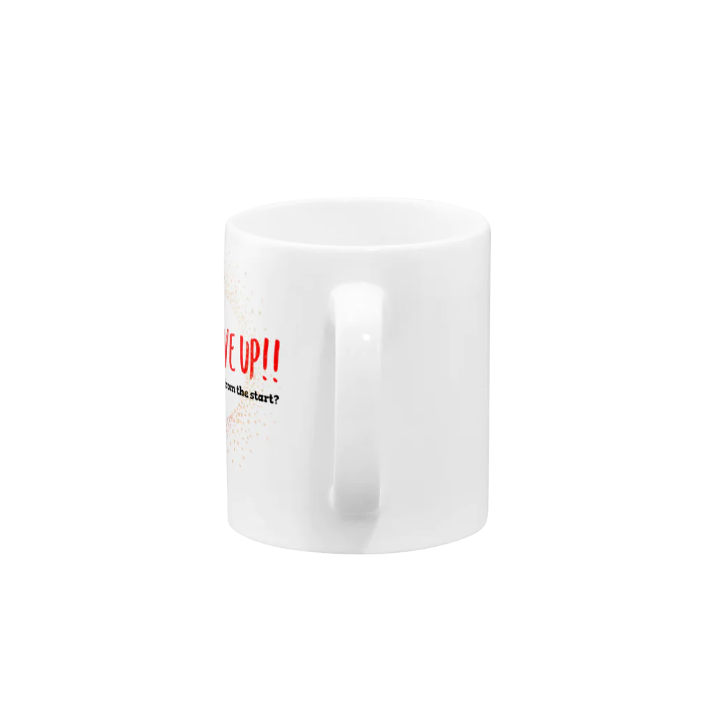 ポジティブSHOPのDO NOT GIVE UP!! （諦めるなっ） Mug :handle