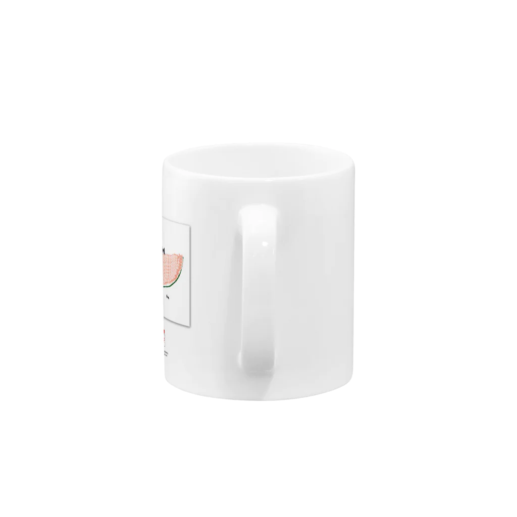 ami hayashiのWater melon Mug :handle