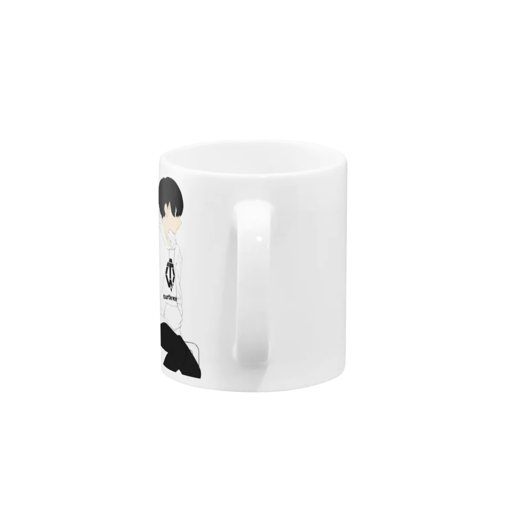 つゆけんのショップのTWsパーカーの女の子 Mug :handle