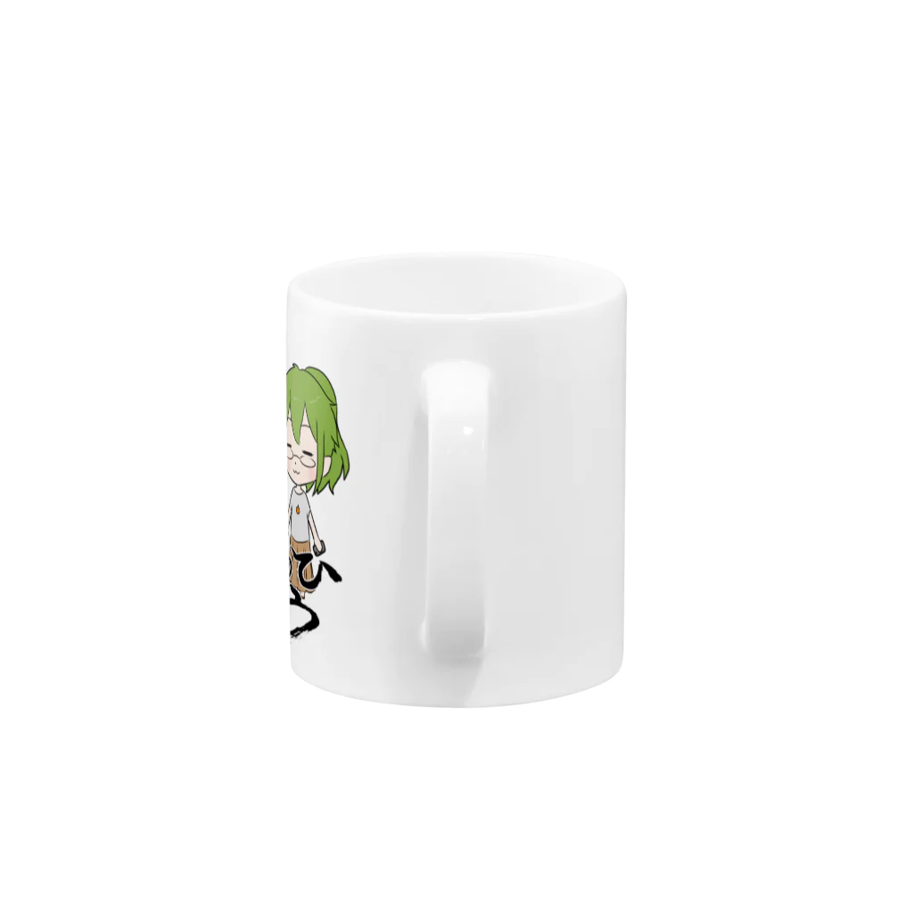 ぎあひどうのぎあひどう　アルファとアクア（バッジは32㎜） Mug :handle